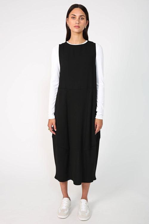 embered dress / black