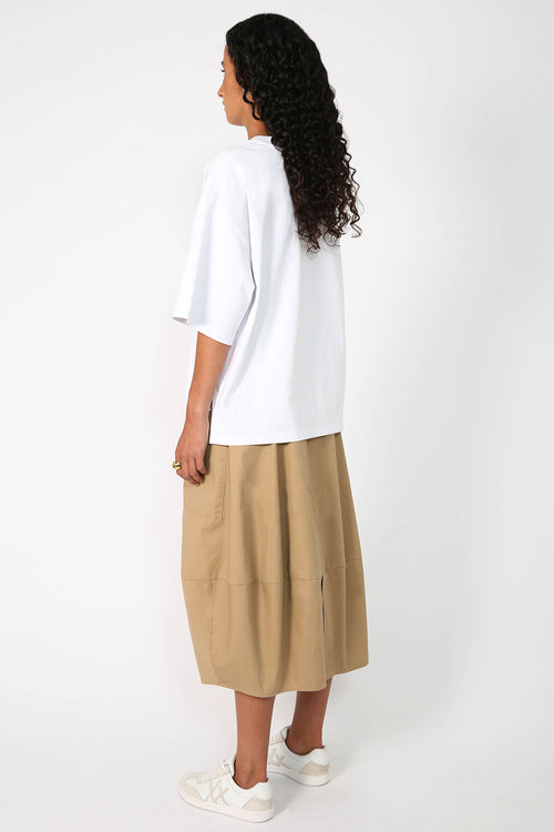 global skirt / camel brown