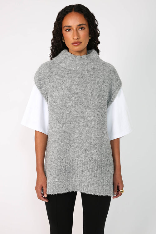 quinn vest / grey marle