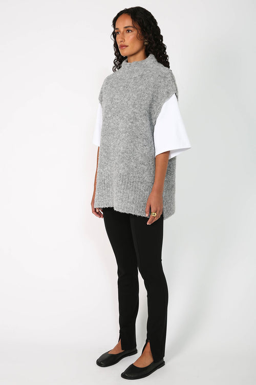 quinn vest / grey marle