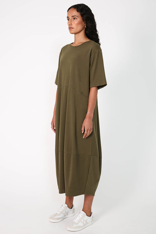 spin dress / khaki