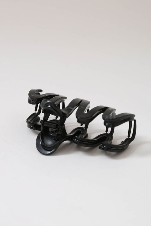 twirl claw clip / black