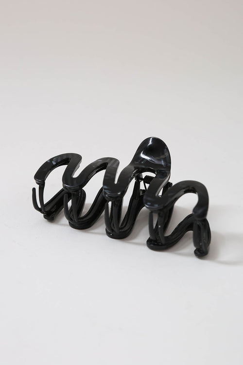 twirl claw clip / black