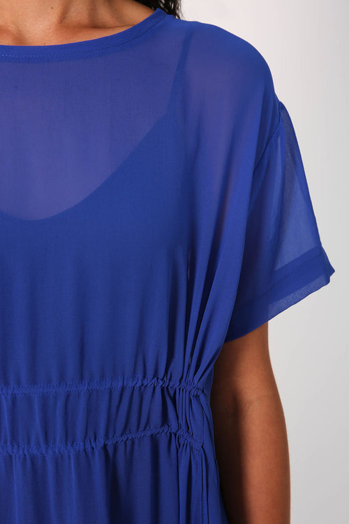 wisp midi dress / capri blue