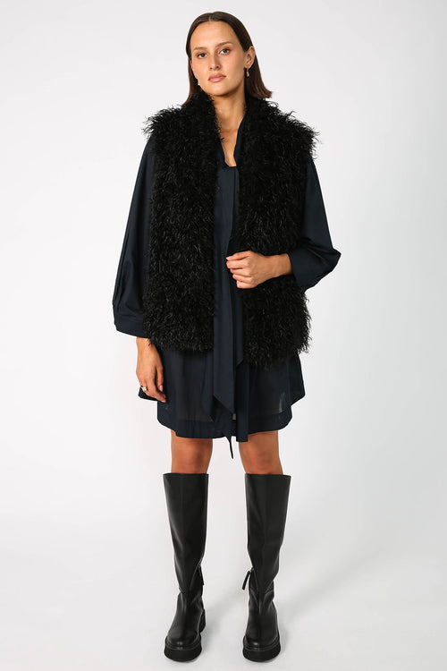 onsen dress / ink navy