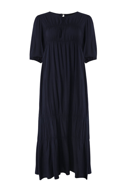 region dress / navy blue