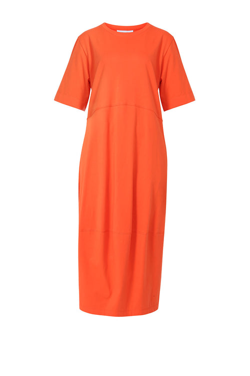 spin dress / tangerine orange