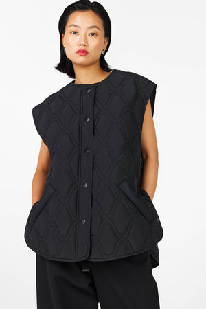 treading vest / black