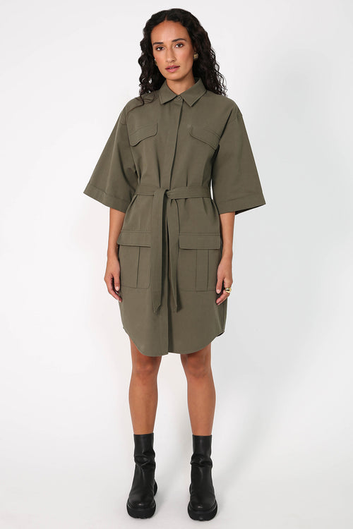 trove shirt dress / khaki Sage