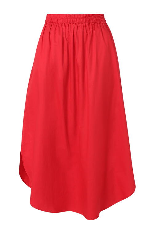 loth midi skirt / chilli red